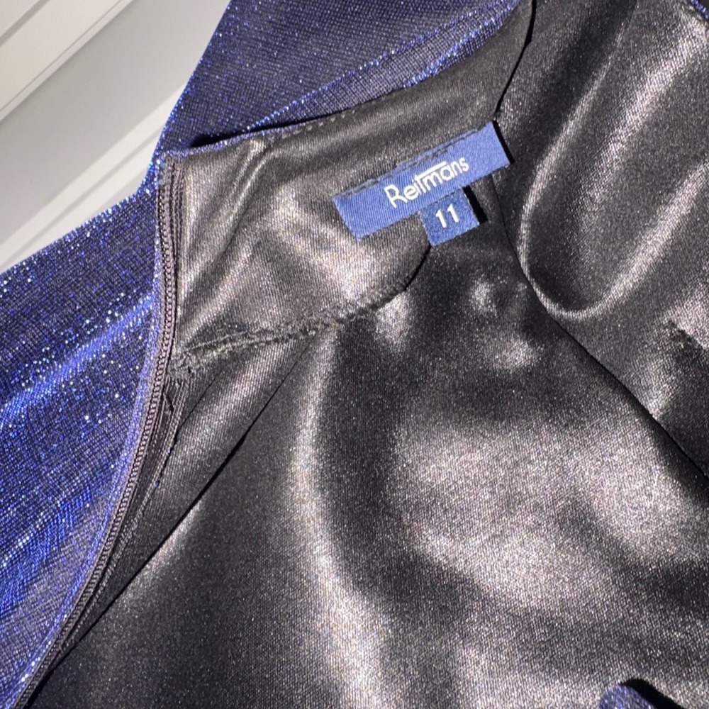 Reitmans Elegant Midnight Blue Maxi Dress Size 11 EUC - Picture 6 of 8